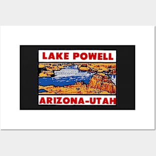 Vintage Style Lake Powell Design Posters and Art